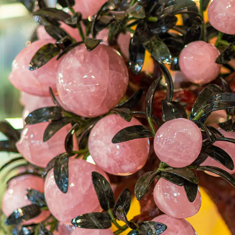 Cây Đào Đá Thạch Anh Hồng 3A 88 Quả 016-0763A-88