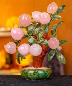 Cây Đào Đá Thạch Anh Hồng 2A 9 Quả 016-0762A-9