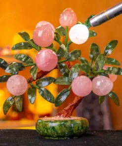 Cây Đào Đá Thạch Anh Hồng 2A 9 Quả 016-0762A-9