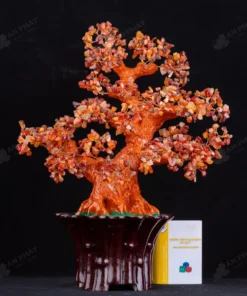 Cây Tài Lộc Đá Mã Não Đỏ - 45,5cm - M2819258