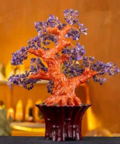 Cây Tài Lộc Đá Thạch Anh Tím - 46,5cm - M281927