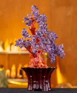 Cây Tài Lộc Đá Thạch Anh Tím - 46,5cm - M281927