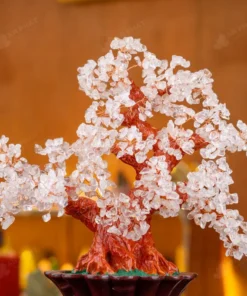 Cây Tài Lộc Đá Thạch Anh Trắng - 45,5cm - M2819286