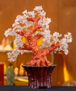 Cây Tài Lộc Đá Thạch Anh Trắng - 45,5cm - M2819286