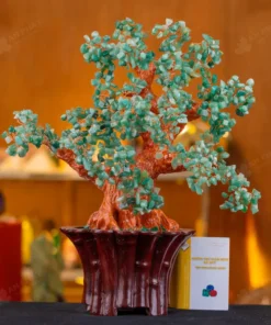 Cây Tài Lộc Đá Thạch Anh Xanh - 45cm - M2819274