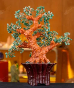 Cây Tài Lộc Đá Thạch Anh Xanh - 45cm - M2819274