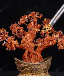 Cây Tài Lộc Đá Mã Não Đỏ - 28cm - M2731115