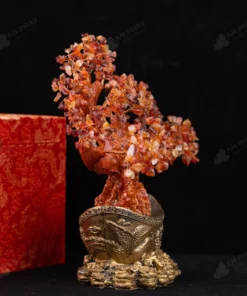 Cây Tài Lộc Đá Mã Não Đỏ - 28cm - M2731115