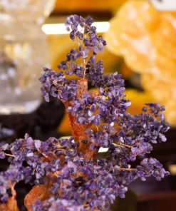 Cây Tài Lộc Đá Thạch Anh Tím Size Lớn 3,8kg, 53cm - M07151