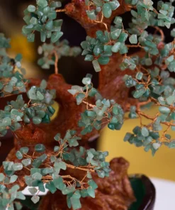 Cây Tài Lộc Đá Thạch Anh Xanh Size Lớn 51cm - M07153