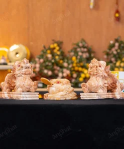 Combo Tỳ Hưu - Thiềm Thừ Canxit Vàng - M287288