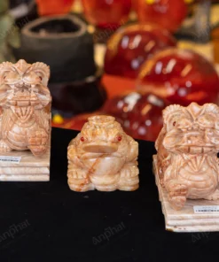 Combo Tỳ Hưu - Thiềm Thừ Canxit Vàng - M287288