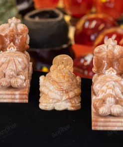 Combo Tỳ Hưu - Thiềm Thừ Canxit Vàng - M287288