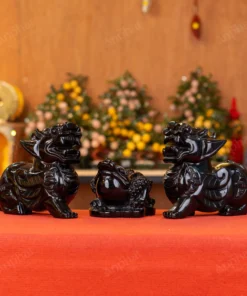 Combo Tỳ Hưu - Thiềm Thừ Obsidian Đen - M273281