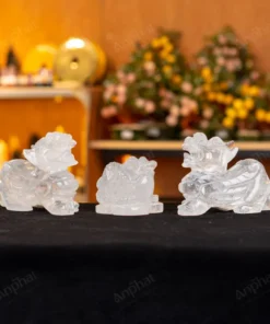 Combo Tỳ Hưu - Thiềm Thừ Thạch Anh Trắng - M257136