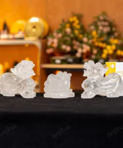 Combo Tỳ Hưu - Thiềm Thừ Thạch Anh Trắng - M257136