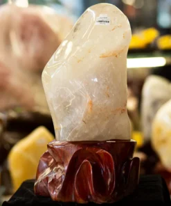 Đá Cảnh - Đá Trấn Trạch Thạch Anh Trắng 12kg - M17021