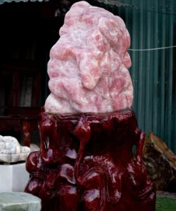 Đá Cảnh - Đá Trấn Trạch Thạch Anh Hồng 620kg - VIP1