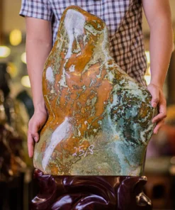 Đá Cảnh - Đá Trấn Trạch Canxedon - Mã Não 25,8kg - M19418