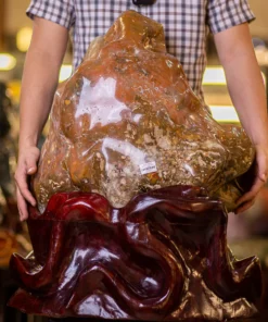 Đá Cảnh - Đá Trấn Trạch Canxedon - Mã Não 74,6kg - M2037