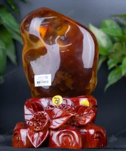 Đá Cảnh - Đá Trấn Trạch Mã Não Đỏ - 3,92kg - M1792392