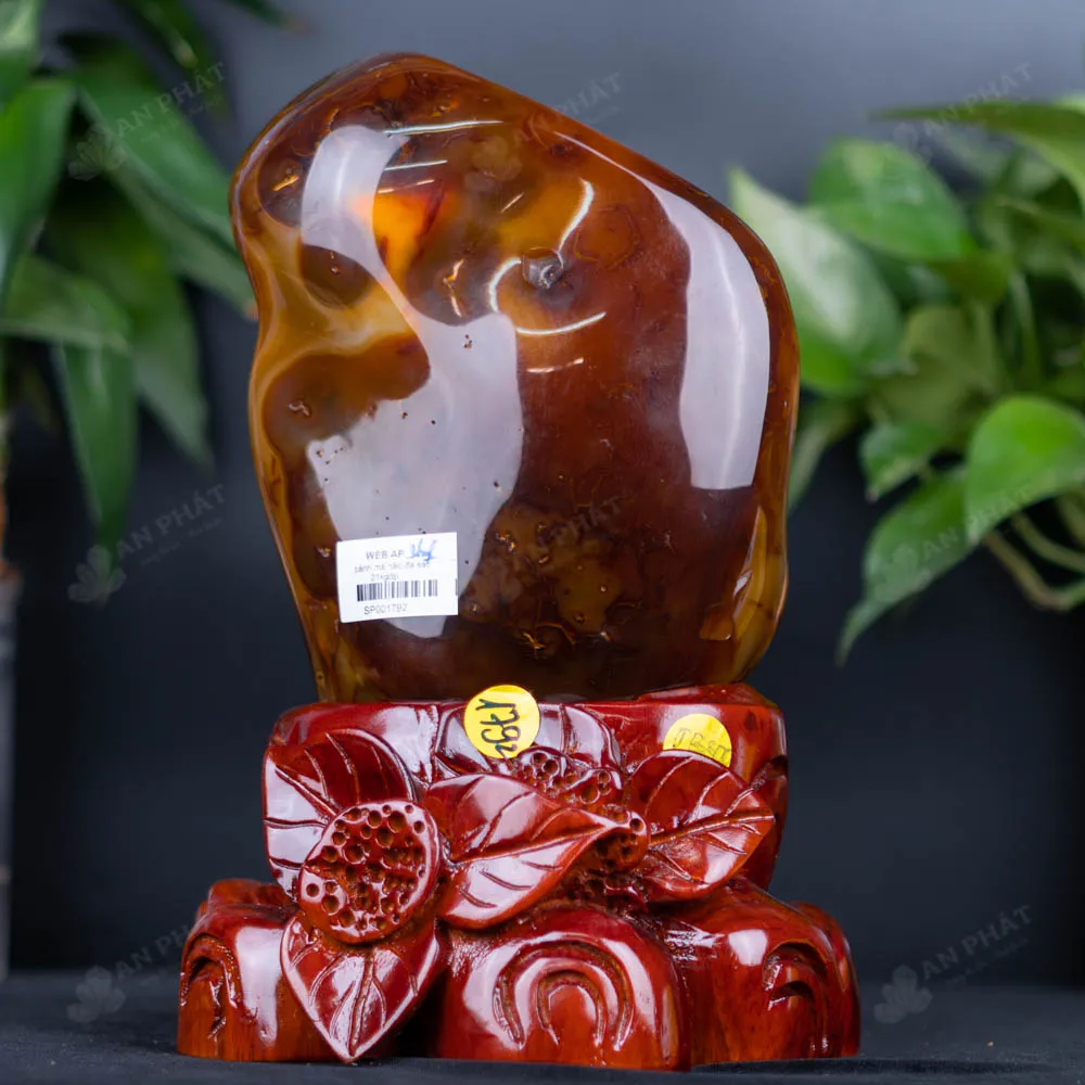 Đá Cảnh - Đá Trấn Trạch Mã Não Đỏ - 3,92kg - M1792392