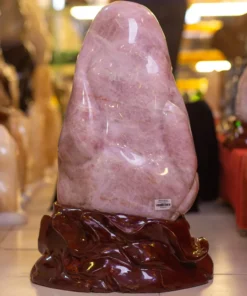 Đá Cảnh - Đá Trấn Trạch Thạch Anh Hồng 49,5Kg - M04162