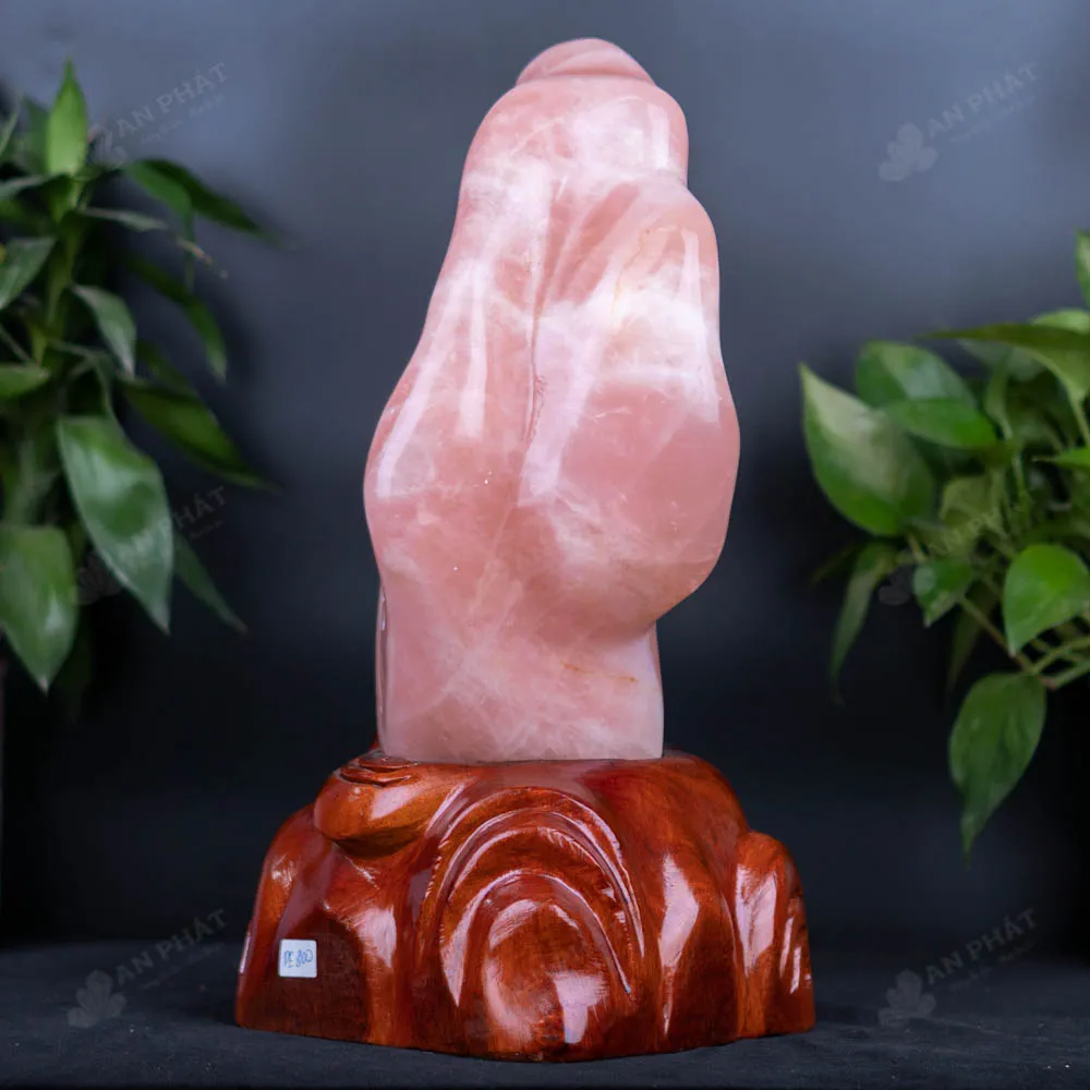 Đá Cảnh - Đá Trấn Trạch Thạch Anh Hồng - 10kg - M277510