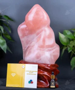 Đá Cảnh - Đá Trấn Trạch Thạch Anh Hồng - 9,5kg - M277595