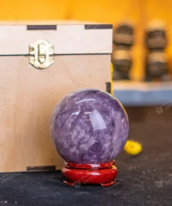 Quả cầu thạch anh tím | cầu thạch anh tím 0.65Kg - 7.8cm - M1704