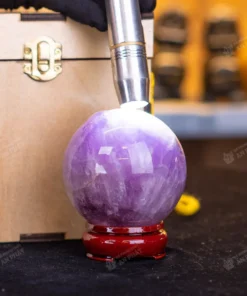 Quả cầu thạch anh tím | cầu thạch anh tím 0.66kg - 8cm - M1704