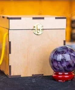 Qủa cầu thạch anh tím | cầu thạch anh tím 0.49Kg - 7cm - M2598