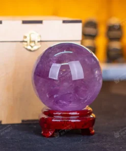 Qủa cầu thạch anh tím | cầu thạch anh tím 1.25kg - 9.5cm - M2649 VIP