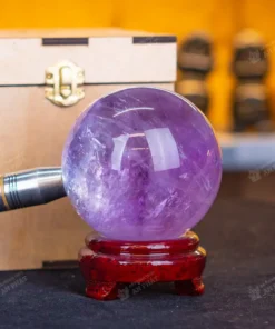 Qủa cầu thạch anh tím | cầu thạch anh tím 1.25kg - 9.5cm - M2649 VIP