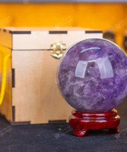 Qủa cầu thạch anh tím | cầu thạch anh tím 2.04kg- 11.4cm - M1704