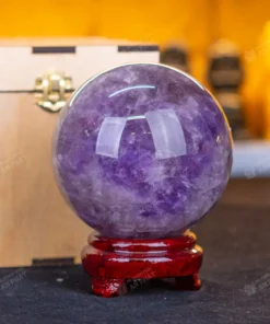 Qủa cầu thạch anh tím | cầu thạch anh tím 2.04kg- 11.4cm - M1704