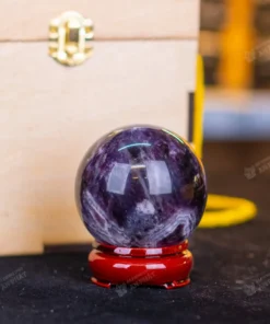 Qủa cầu thạch anh tím | cầu thạch anh tím 0.45kg - 7cm M2598