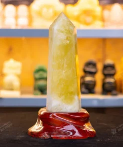 Trụ thạch anh vàng | trụ đá thạch anh vàng 1.91kg - M2176