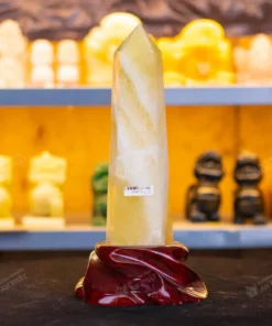 Trụ thạch anh vàng | trụ đá thạch anh vàng 1.88kg - M2176