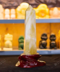 Trụ thạch anh vàng | trụ đá thạch anh vàng 1.88kg - M2176