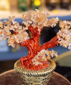 Cây thạch anh vàng 25cm M2732 | Cây đá thạch anh