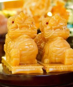 Cặp Tỳ Hưu Ngọc Hoàng Long - 20cm - M2534