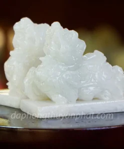 Cặp Tỳ Hưu Cẩm Thạch Trắng 10cm - M2570