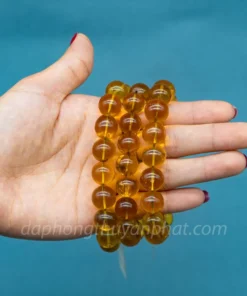 vòng hổ phách | vòng tay hổ phách 12mm - M518