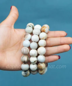 Vòng gỗ hóa thạch | vòng tay gỗ hóa thạch 14mm - M950