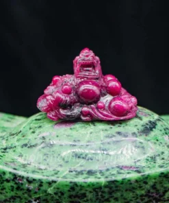 Mặt Phật Bản Mệnh | Mặt Đá Ruby Hình Rồng M2375