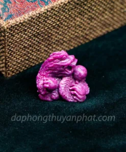 Mặt Phật Bản Mệnh | Mặt Đá Ruby Hình Rồng M2371 - 23,8g