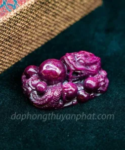 Tượng Đá Quý Ruby - Nhất Long Nhả Ngọc 65,5g M237211
