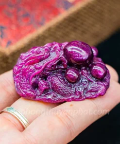 Tượng Đá Quý Ruby - Nhất Long Nhả Ngọc 65,5g M237211