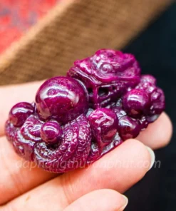 Tượng Đá Quý Ruby - Nhất Long Nhả Ngọc 65,5g M237211